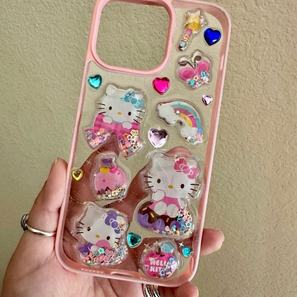 Hello Kitty Multicolor Glitter Phone Case
